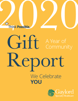 2020 Gift Report Cover
